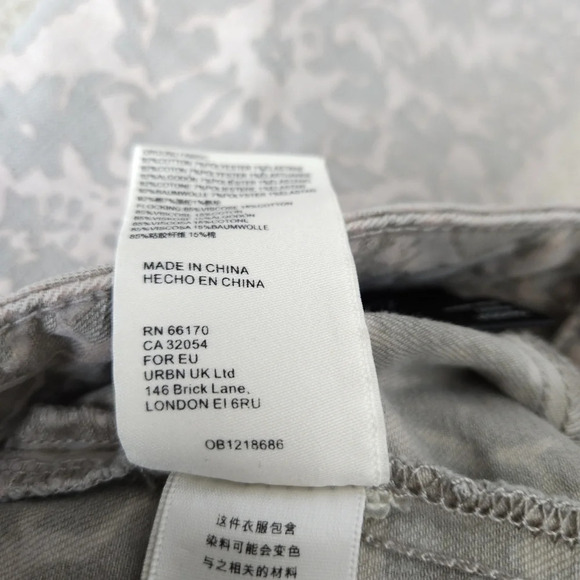 Pilcro Anthropologie Legging Skinny Jeans Damask Print High Rise Denim - Picture 9 of 10